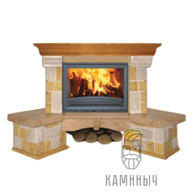 Каминная облицовка Jabo Marmi CONSUL (мрамор кол., угловая) — Каминыч