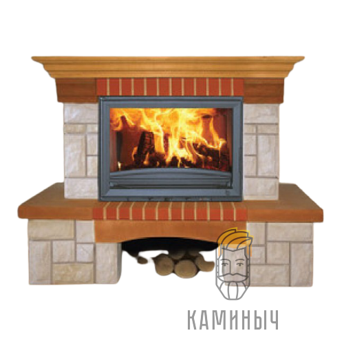 Каминная облицовка Jabo Marmi LUKRECJA (песчаник, пристенная) по Супер Ценам в Каминыче фото 1 — Каминыч