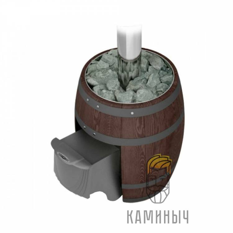 Банная печь T-M-F Вариата Carbon ДА Баррель палисандр по Супер Ценам в Каминыче