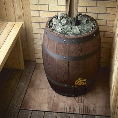 Банная печь T-M-F Вариата Carbon ДА Баррель палисандр — Каминыч