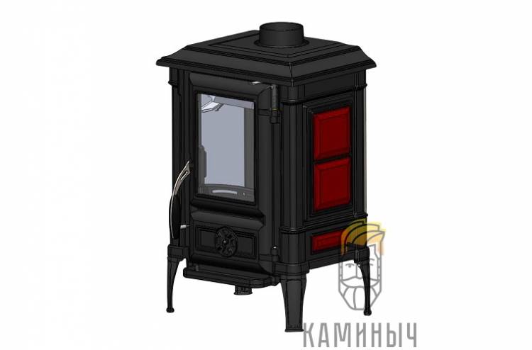Печь-камин Guca чугунная ARINA-1110 DARK RED по Супер Ценам в Каминыче