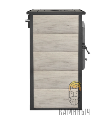 Печь-камин ЭТНА (БКД) с плитой «Бежевый» высокий, т/о — Каминыч