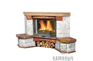 Каминная облицовка Jabo Marmi PALERMO (мрамор кол., угловая) — Каминыч