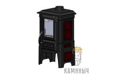 Печь-камин Guca Arina 1210 DARK RED — Каминыч