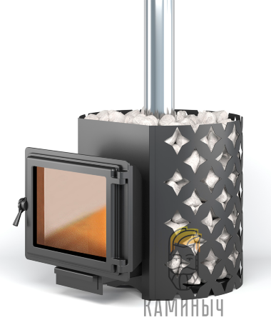 Банная печь ЭТНА 24 (Панорама) — Каминыч