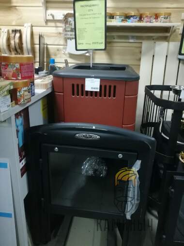 Банная печь Гейзер 2014 INOX Витра ЗК терракота — Каминыч