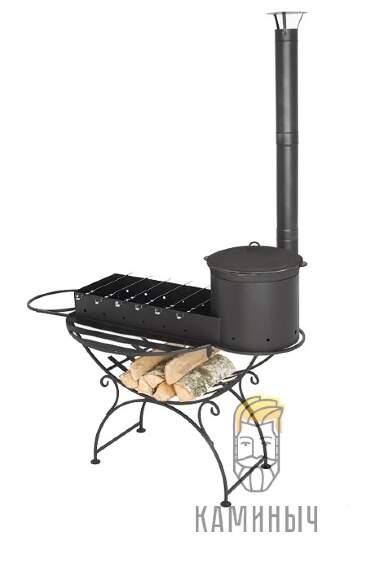 Мангал Везувий &quot;Удачный&quot; 8л — Каминыч