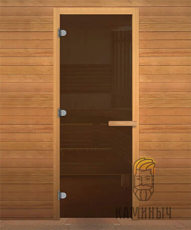 Дверь для бани бронза — Каминыч