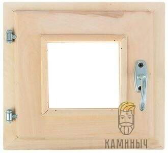 Окно для бани 30×30 см — Каминыч