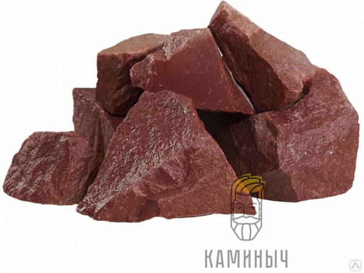 Камень для бани Малиновый Кварцит 20кг по Супер Ценам в Каминыче