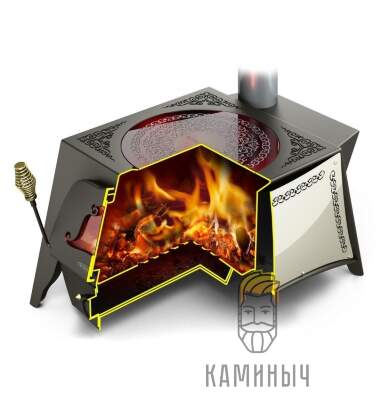 Отопительно-варочная печь Селенга — Каминыч