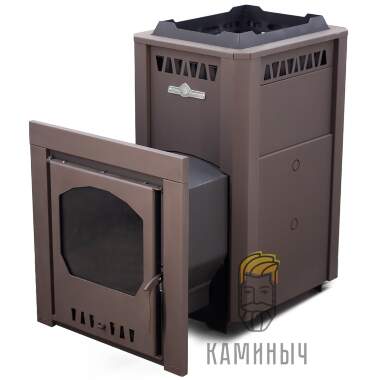 Печь для бани "СТАЛЬ-МАСТЕР" 24L Панорама (6мм, 09Г2С) &mdash; Каминыч