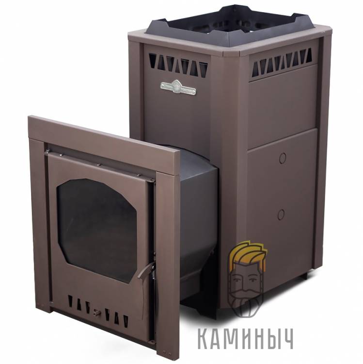 Печь для бани "СТАЛЬ-МАСТЕР" 24L Панорама (6мм, 09Г2С) по Супер Ценам в Каминыче