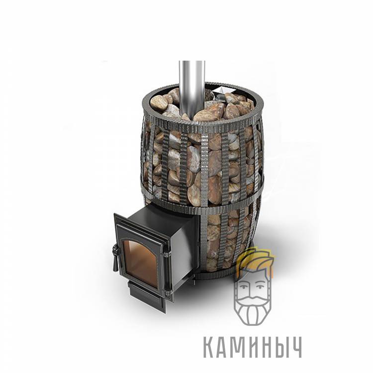 Печь для бани Везувий Легенда Русский Пар Ковка 24 (270) по Супер Ценам в Каминыче