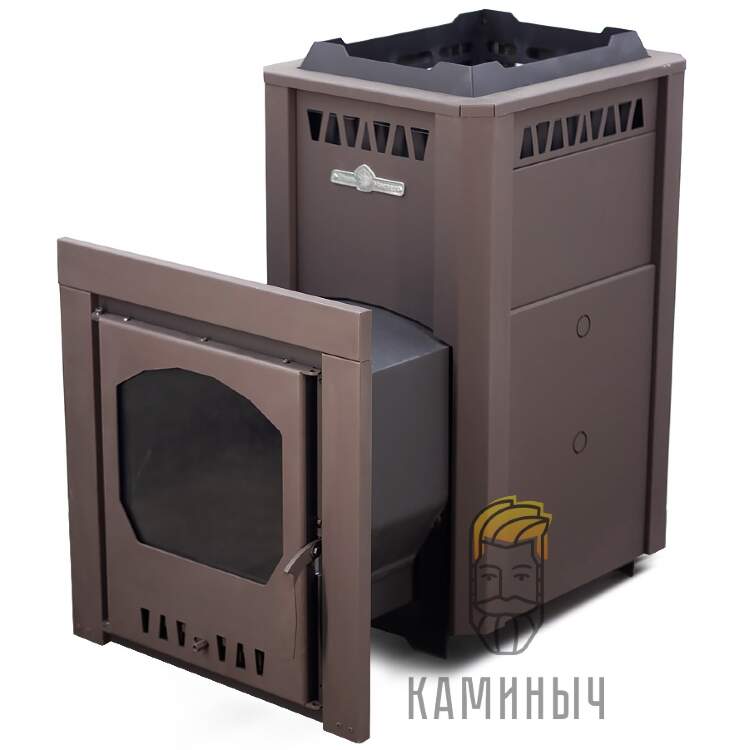 Печь для бани "СТАЛЬ-МАСТЕР" 24M Панорама (6мм, 09Г2С) по Супер Ценам в Каминыче