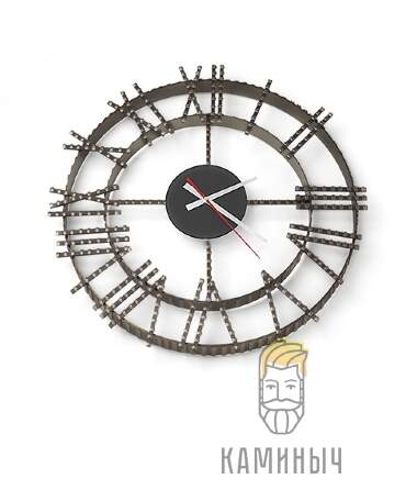 Часы кованые Везувий 1 — Каминыч