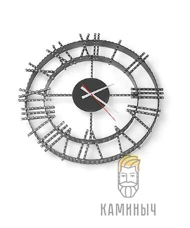 Часы кованые Везувий 1 — Каминыч