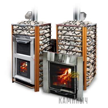 Печь для бани Ермак 30 СЕТКА-ЛЮКС Сталь 8мм — Каминыч