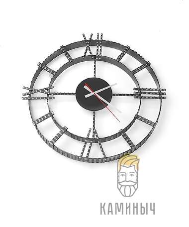 Часы кованые Везувий 2 — Каминыч