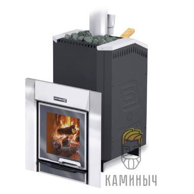 Печь для бани Ермак 24 ЛЮКС Нержавейка 5мм — Каминыч