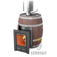 Банная печь T-M-F Скоропарка 2012 Inox Люмина Баррель палисандр