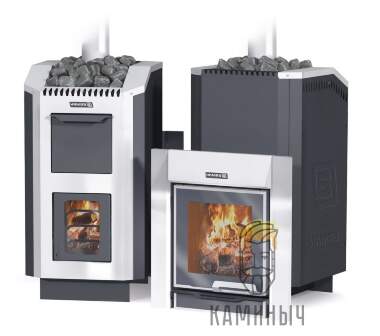 Печь для бани Ермак 36 ЛЮКС Чугун 10мм — Каминыч