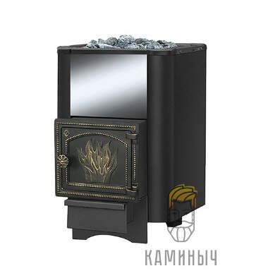 Печь для Бани Везувий Сенсация 12 (ДТ-3) Антрацит — Каминыч