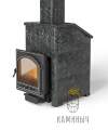 Печь для бани Везувий Легенда Ретро 24 (205) в облицовке Пироксенит "Президент" по Супер Ценам в Каминыче фото 1 — Каминыч