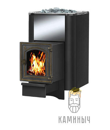 Печь для Бани Везувий Сенсация 16 (ДТ-4С) Антрацит — Каминыч