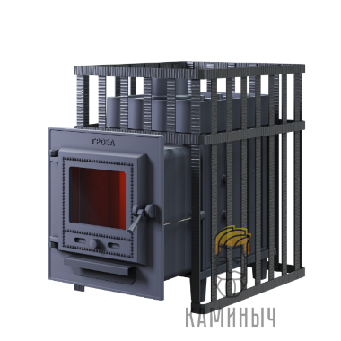 Печь для бани Гроза 18 (М) в сетке — Каминыч