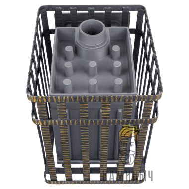 Печь для бани Гроза 18 (М) в сетке — Каминыч