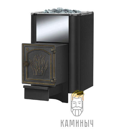 Печь для Бани Везувий Сенсация 16 (ДТ-4) Антрацит — Каминыч