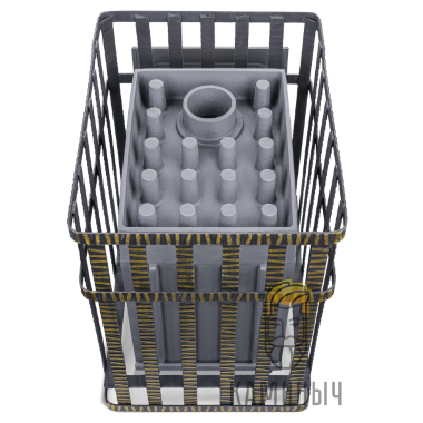 Печь для бани Гроза 24 (М) в сетке — Каминыч