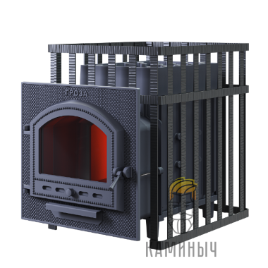 Печь для бани Гроза 24 (П) в сетке — Каминыч