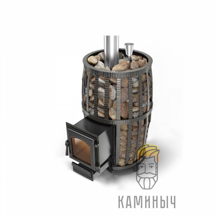 Печь для бани Везувий Легенда Русский Пар Ковка 30 (270) по Супер Ценам в Каминыче