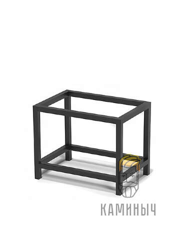 Мангал Везувий Турист 1 с чугунной решеткой &quot;Стейк&quot; и подставкой — Каминыч