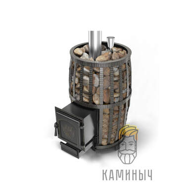 Печь для бани Везувий Легенда Русский Пар Ковка 30 (271) — Каминыч