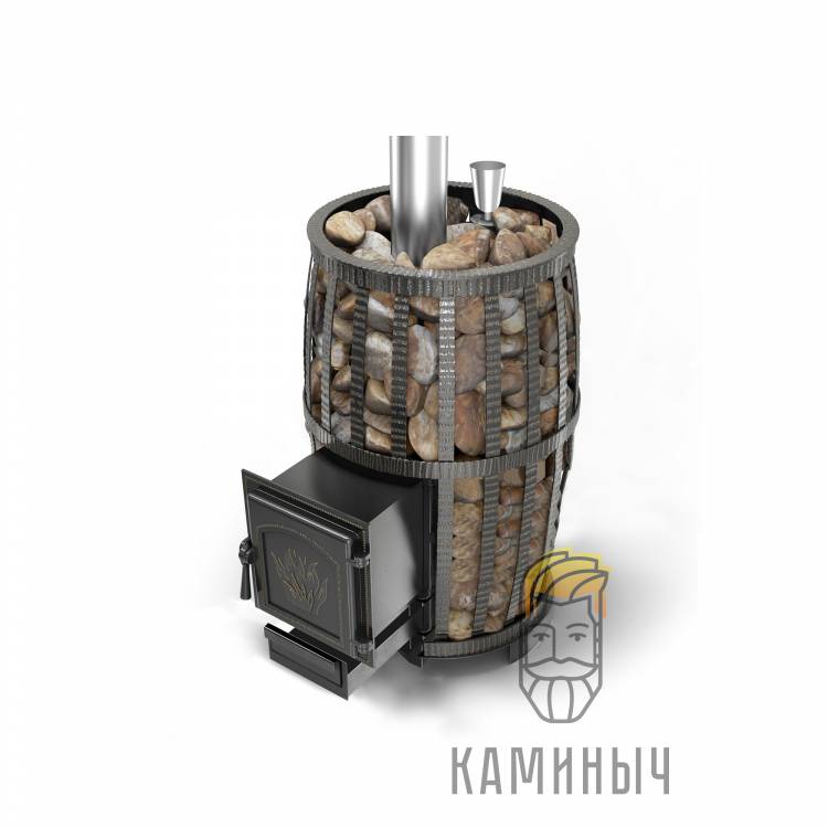 Печь для бани Везувий Легенда Русский Пар Ковка 30 (271) по Супер Ценам в Каминыче