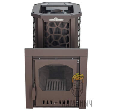 Печь для бани "Сталь-Мастер HARD" 18L Панорама &mdash; Каминыч