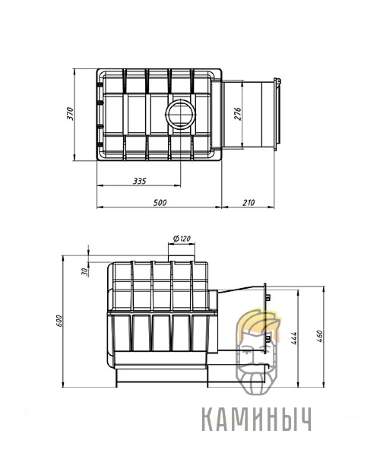 Печь для бани Везувий Легенда Ретро 24 (ДТ-4С) — Каминыч