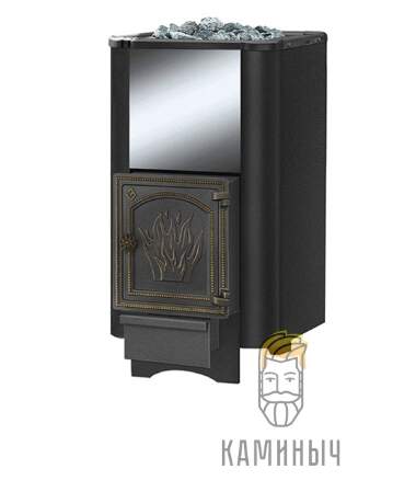 Печь для Бани Везувий Сенсация 28 (ДТ-4) Б/В Антрацит — Каминыч