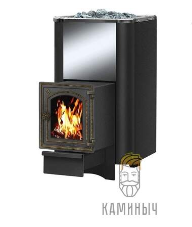 Печь для Бани Везувий Сенсация 28 (ДТ-4С) Антрацит — Каминыч