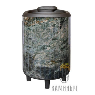Печь для бани &quot;Атмосфера&quot; Банная печь в ламелях &quot;Жадеит&quot; — Каминыч