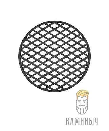 Решетка гриль чугунная Везувий &quot;Стейк&quot; 450 мм — Каминыч