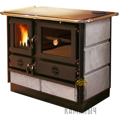 Печь-камин MBS MAGNUM PLUS 4D L S (с камнем) — Каминыч