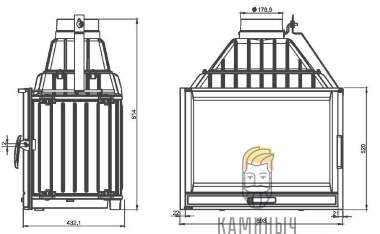 Каминная топка NORDflam SAVONA 15 кВт — Каминыч