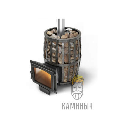 Печь для бани Везувий Легенда Русский Пар Ковка 18 (240) — Каминыч