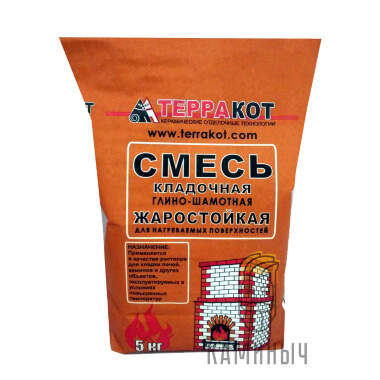 Смесь кладочная глино-шамотная — Каминыч