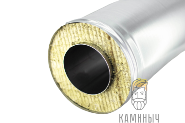 Сэндвич-труба 1 м (нерж 1 мм / оц) — Каминыч
