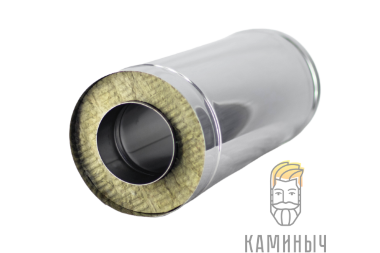 Сэндвич-труба 1 м (нерж 1 мм / нерж) — Каминыч